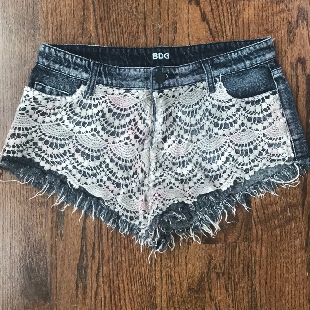 BDG fabric patch shorts